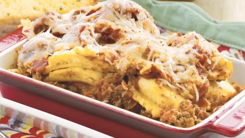 Slow-Cooker Shortcut Ravioli Lasagna