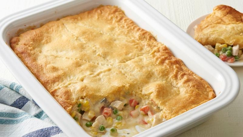 5-Ingredient Chicken Pot Pie Casserole Recipe 