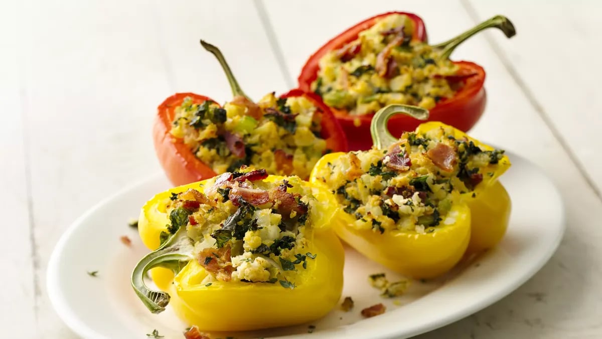 Cauliflower Stuffed Peppers