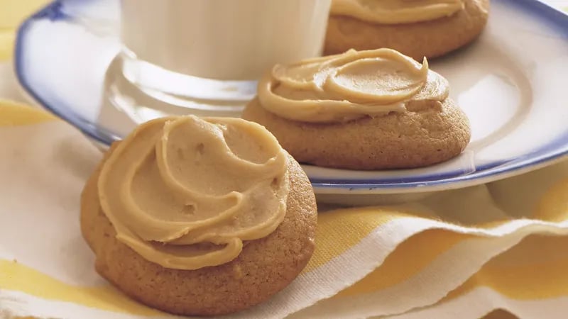 Browned Butter Cookies with Caramel Frosting