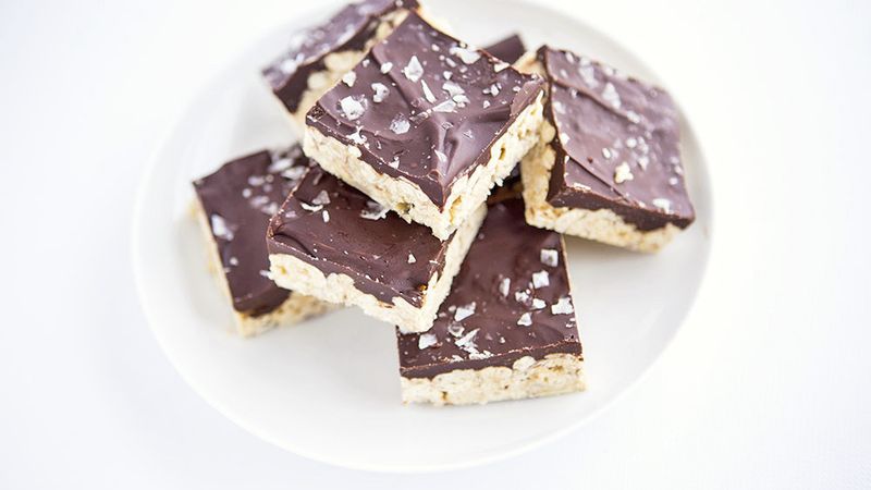 Salted Chocolate-Browned Butter Mallow Bars