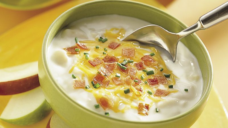 Easy Potato Chowder with Toppers