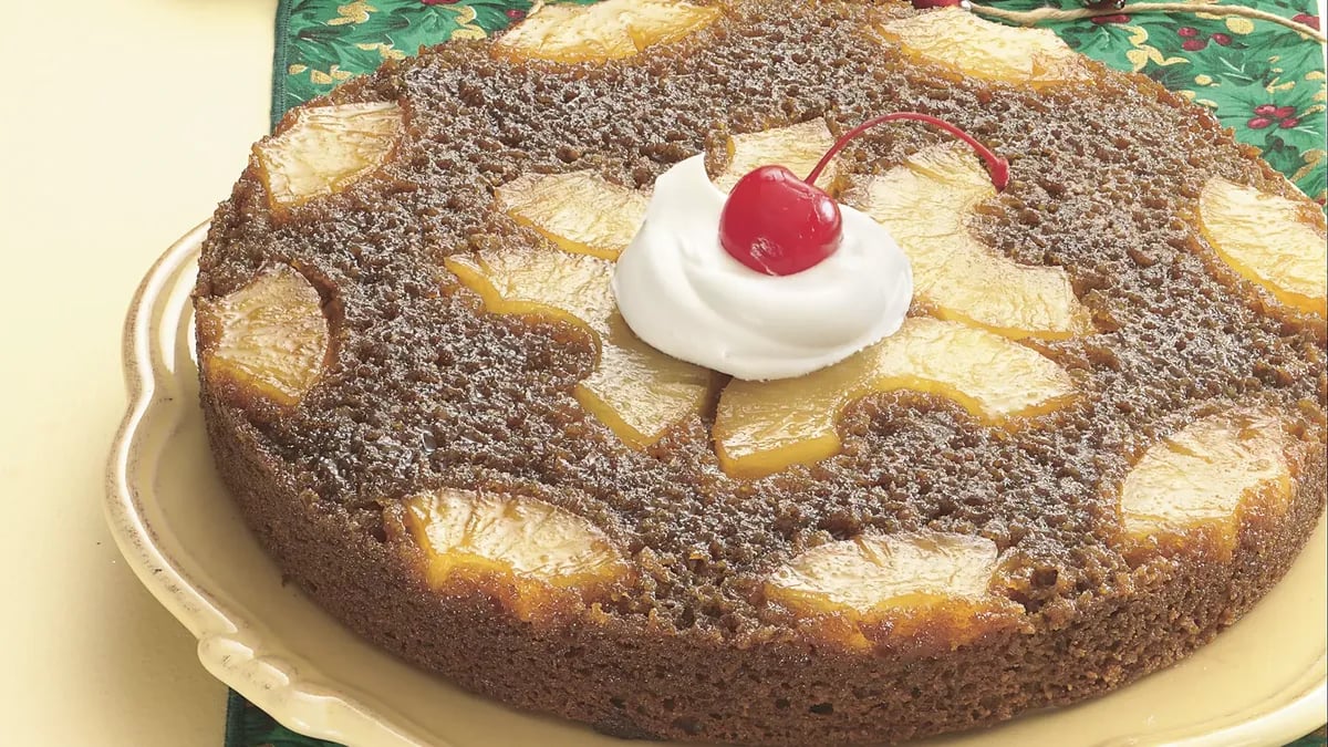 Pineapple Upside-Down Gingerbread