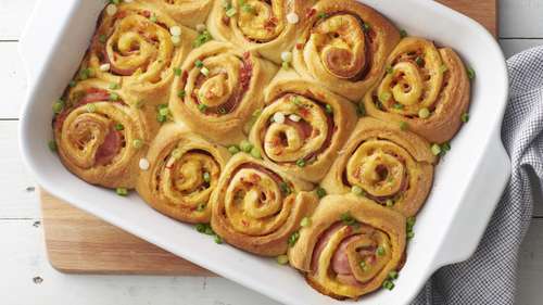 Hot Ham & Pimiento Cheese Crescent Roll Bake