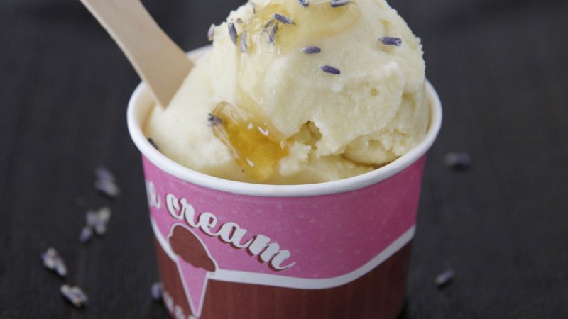 Honey-Lavender Ice Cream
