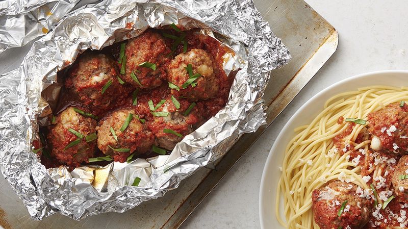 Spicy Meatball Foil Packs
