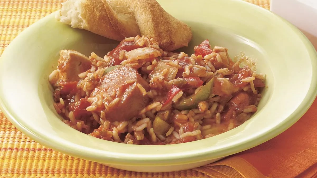 Easy Microwave Jammin' Jambalaya