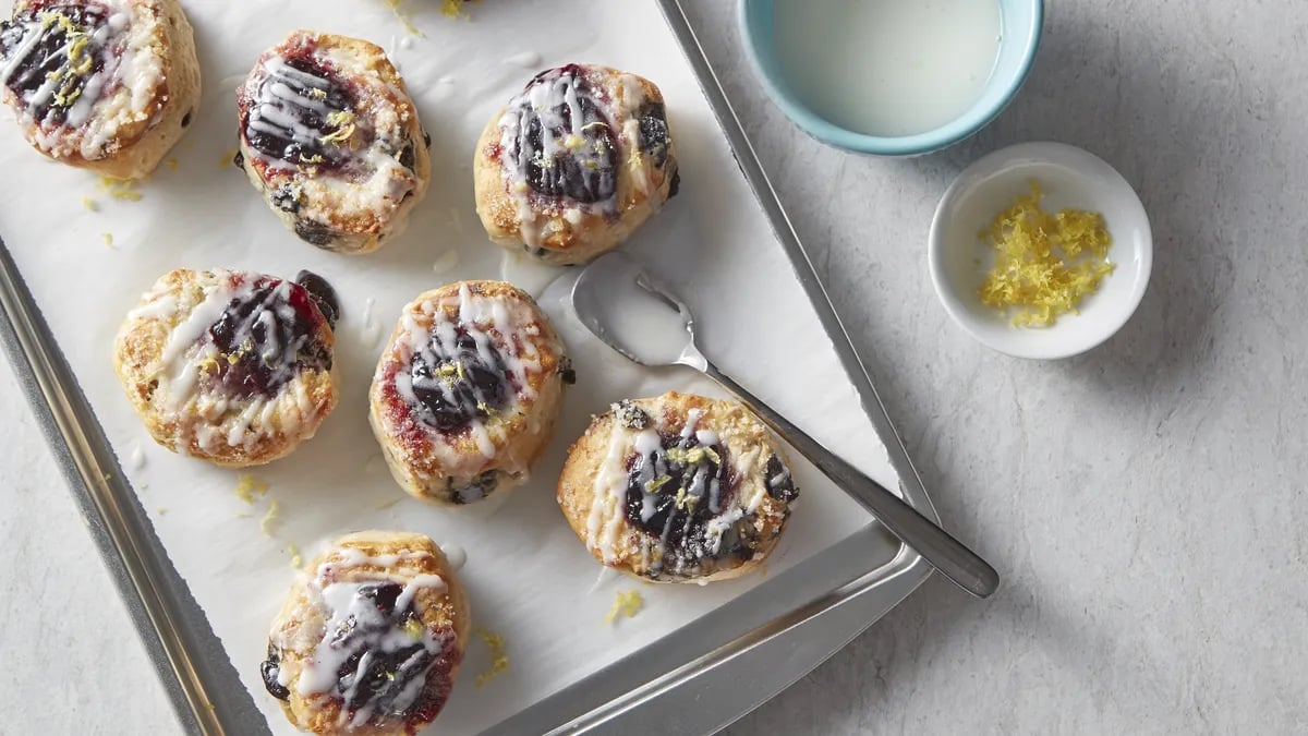 Lemon-Blackberry Thumbprint Biscuits