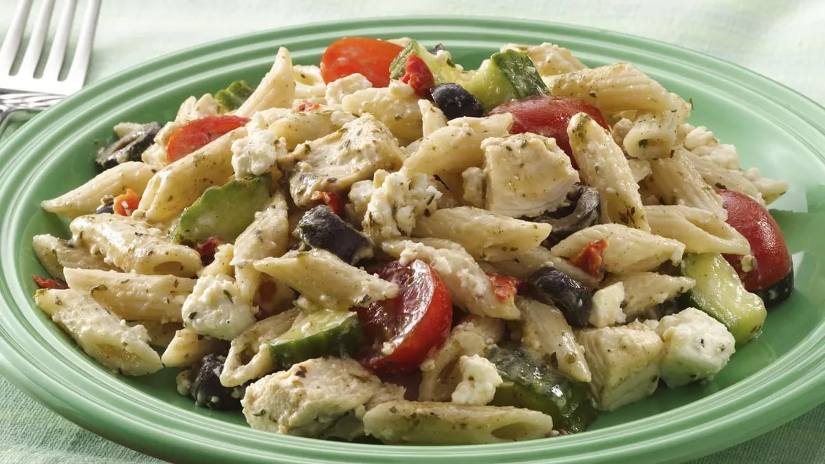 Mediterranean Chicken-Pasta Salad