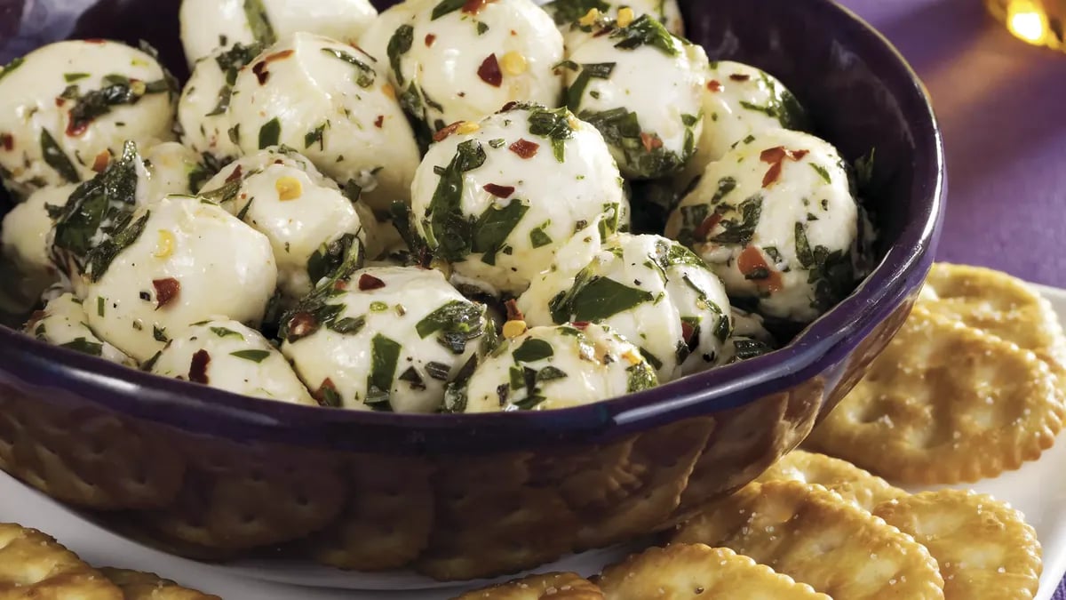 Marinated Cheese Balls