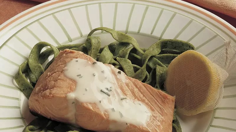 Salmon with Rosemary Sauce