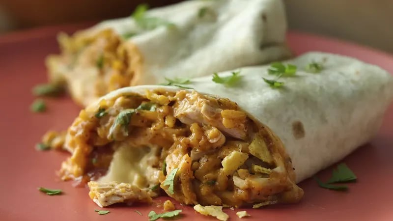 Crunchy Chicken Burritos