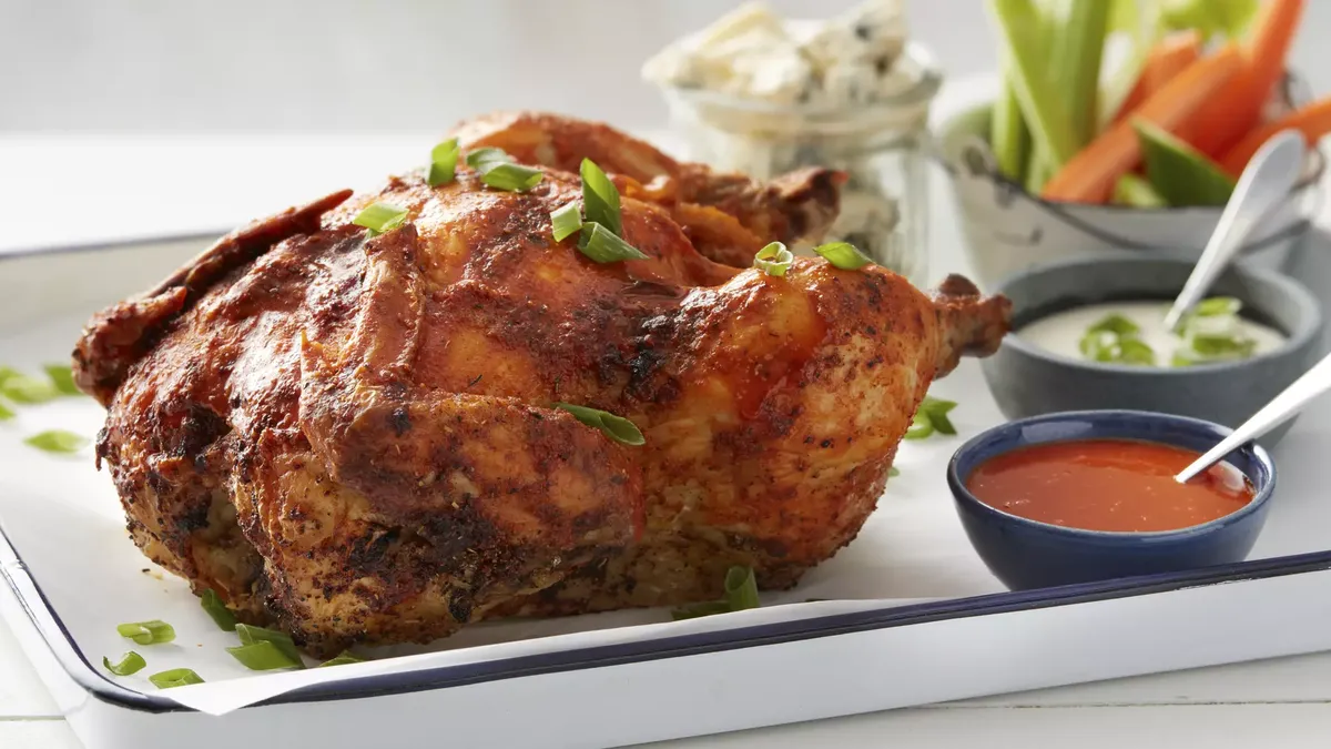 Buffalo Beer-Can Chicken