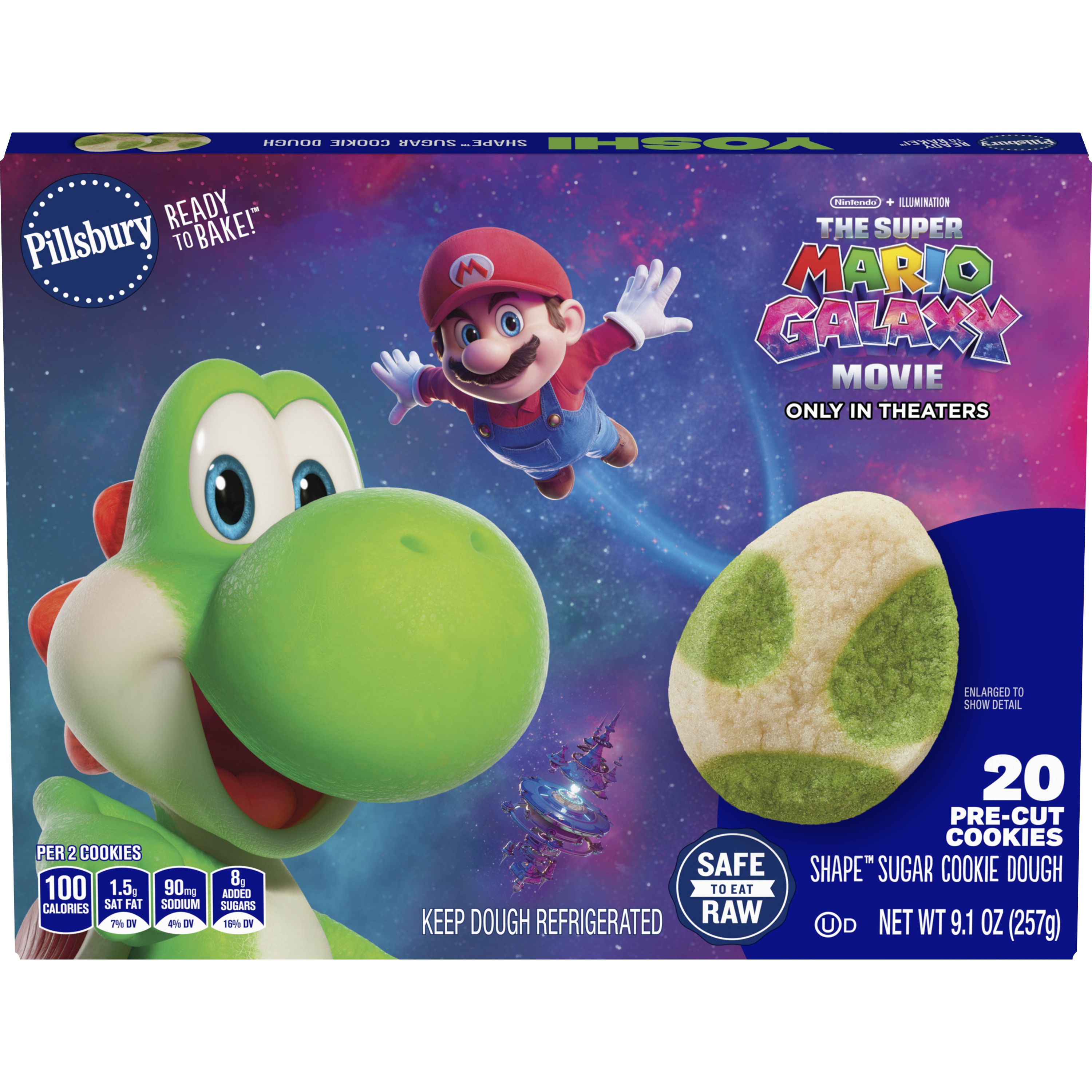 Pillsbury™ Shape™ Yoshi Egg Sugar Cookie Dough - Front