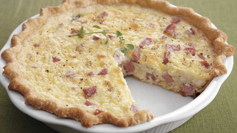 Ham and Blue Cheese Quiche
