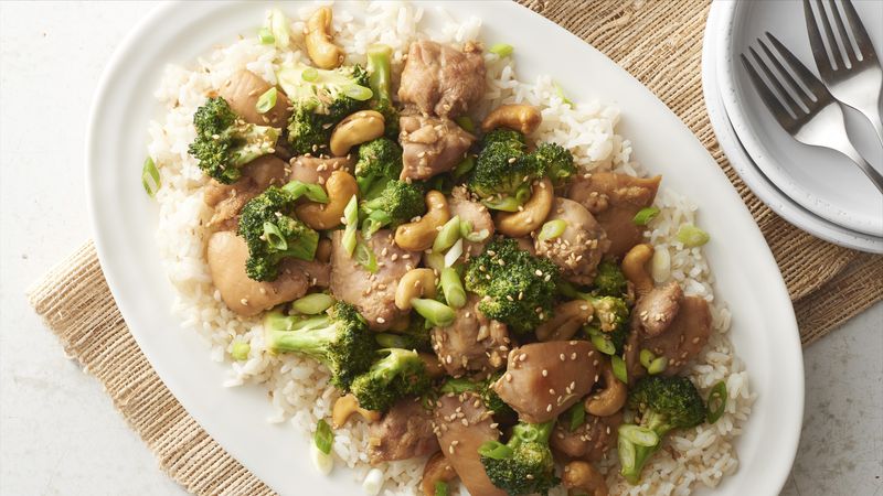 Slow-Cooker Sesame Chicken with Cashews
