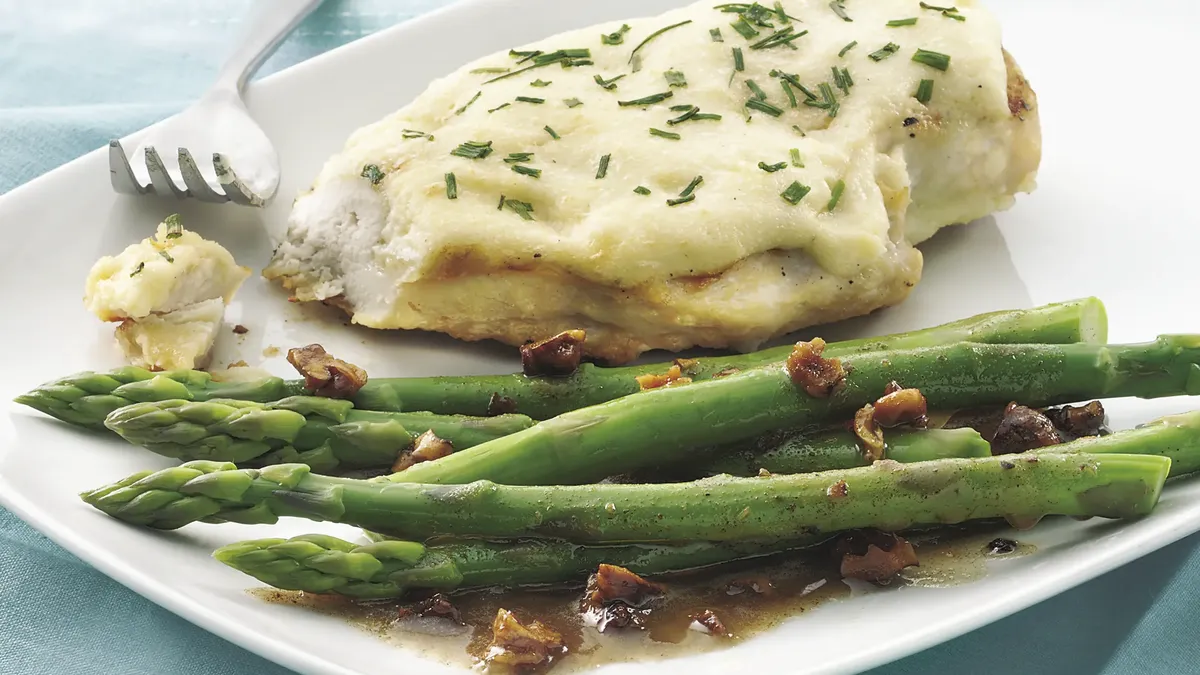 Asparagus with Toasted Walnut Butter