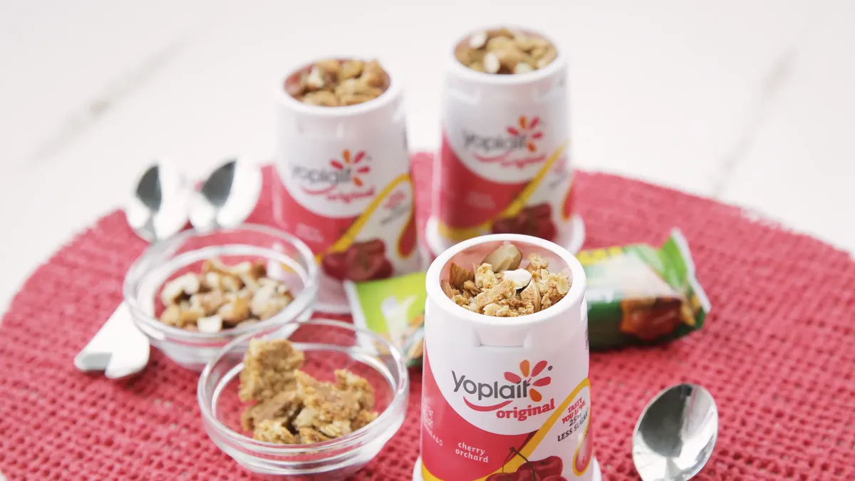 Cherry-Almond Crisp Yogurt Cup