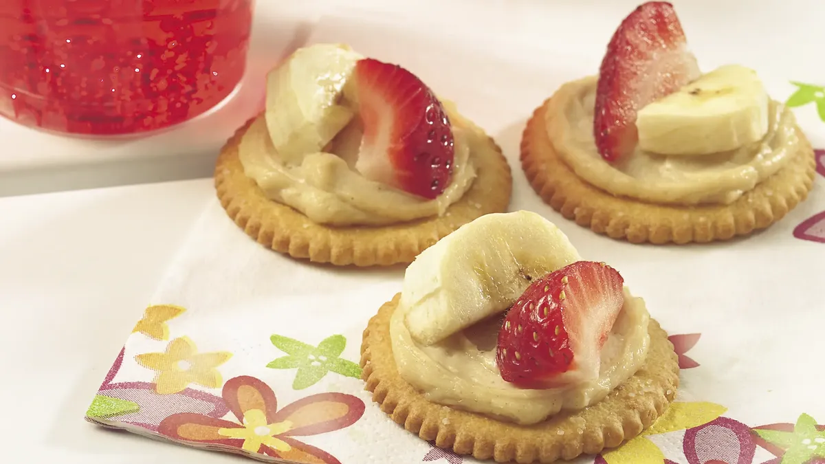 Open-Face Peanut Butter Nibbles