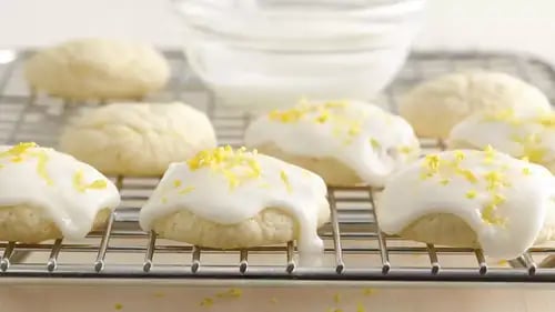 Lemon-Glazed Cream Cheese Cookies