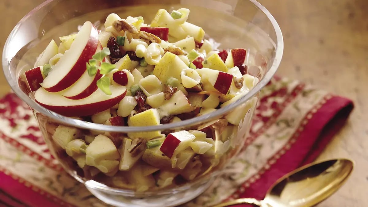 Winter Fruit Pasta Salad