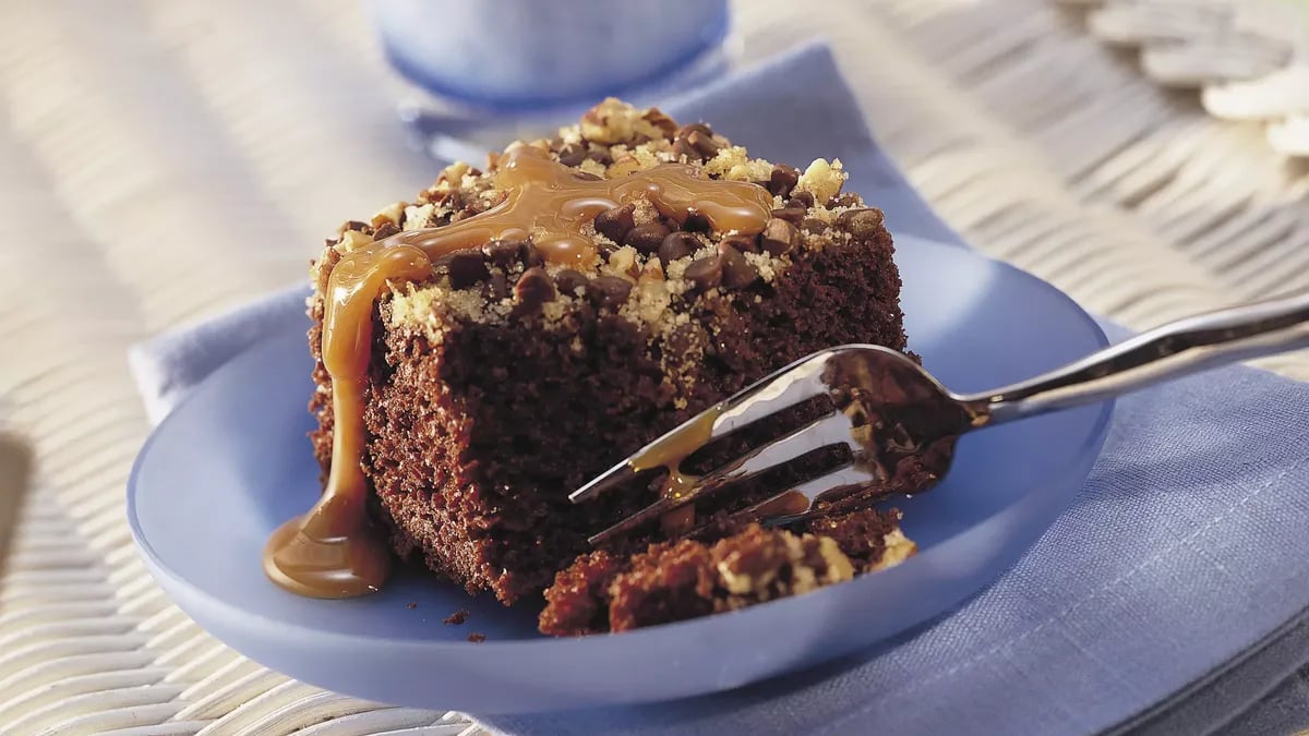 Nutty Chocolate Chip Picnic Cake