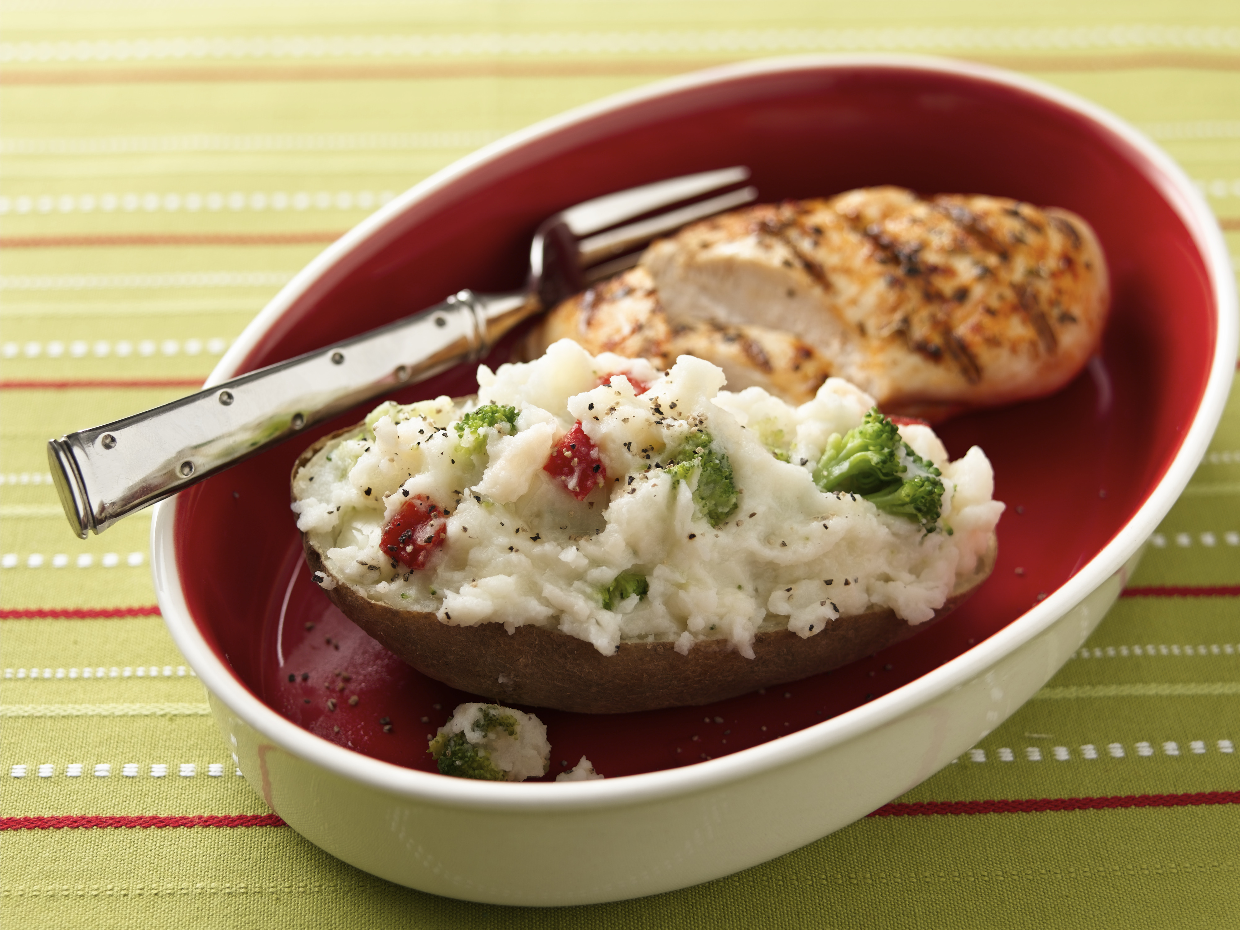 Broccoli-Stuffed Potatoes Recipe - BettyCrocker.com