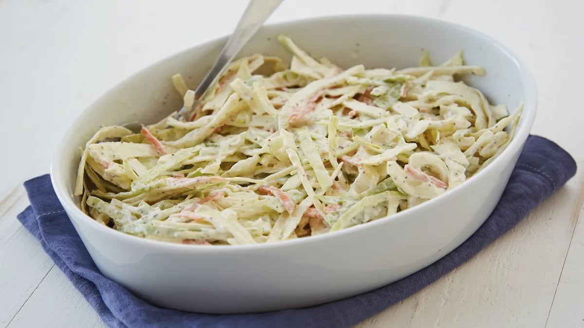 Creamy Coleslaw (lighter recipe)