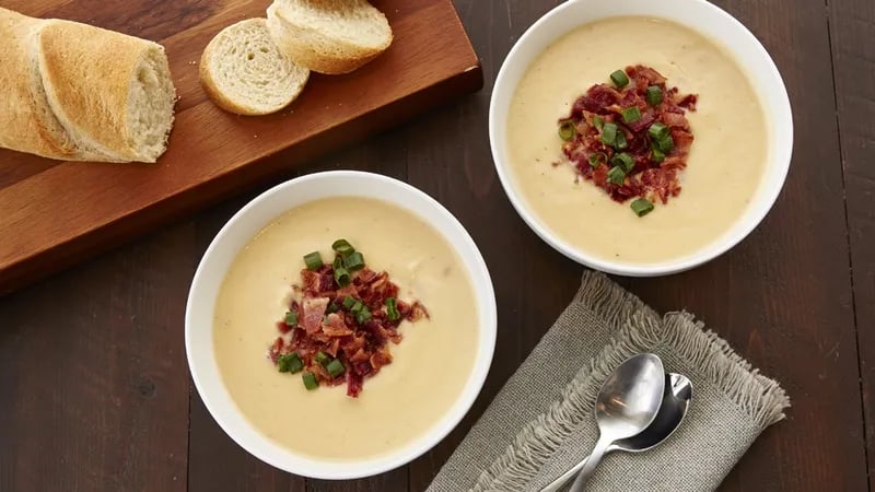 Creamy Slow-Cooker Cauliflower Soup