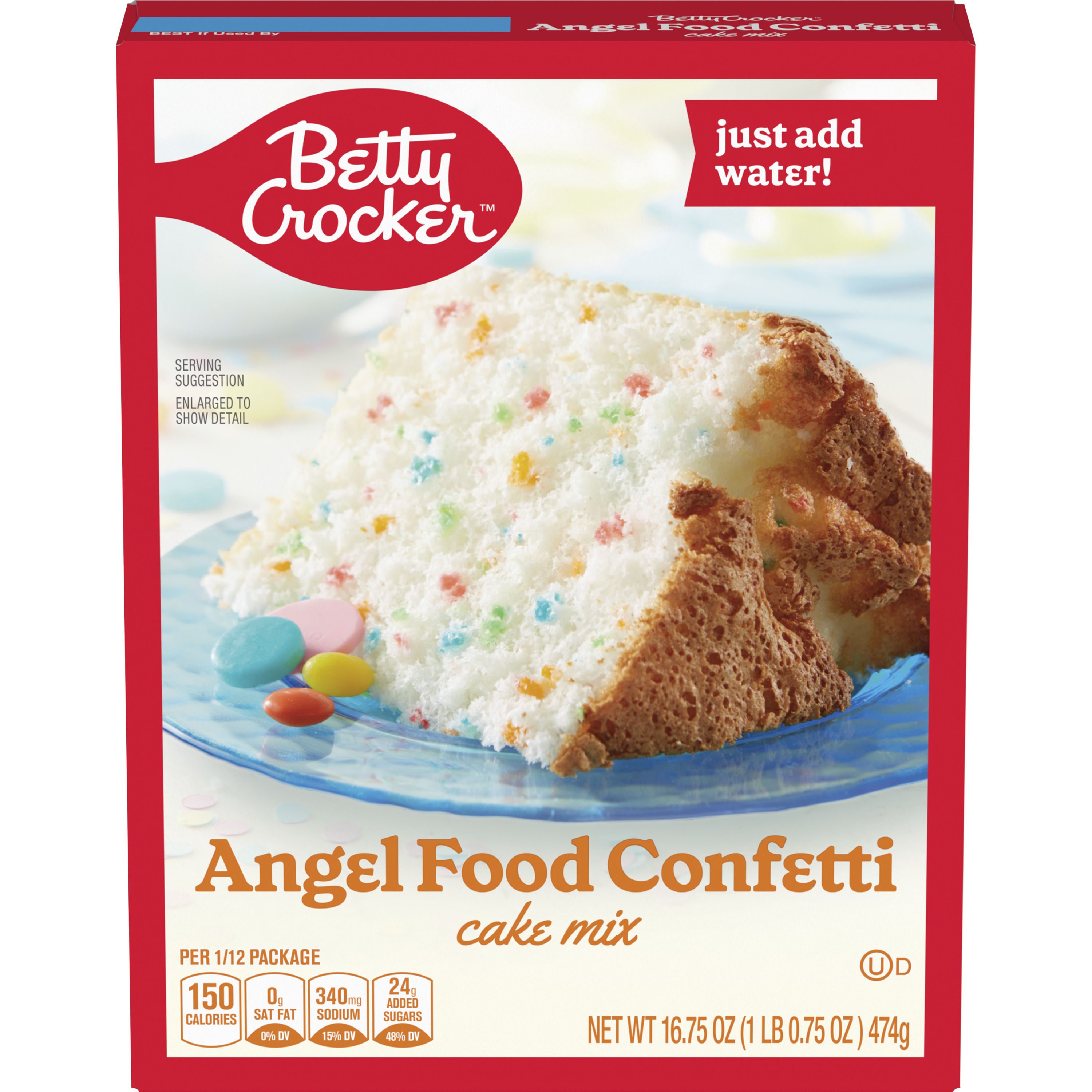 Betty Crocker™ Confetti Angel Food Cake Mix - Front