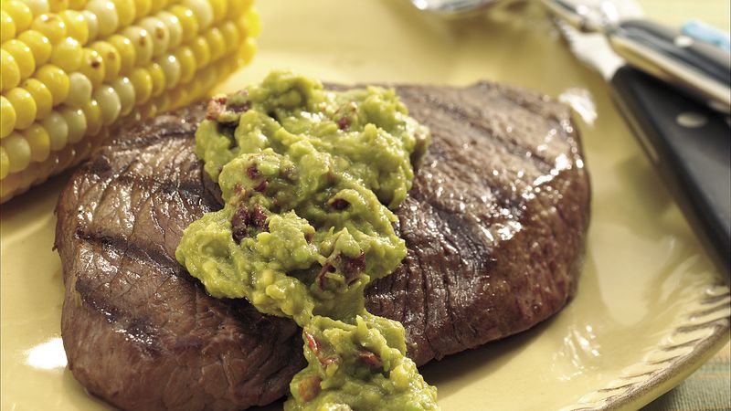 Steaks with Chipotle Guacamole