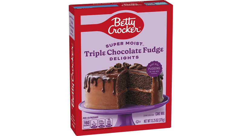 Betty Crocker Delights Super Moist, Triple Chocolate Fudge, Cake