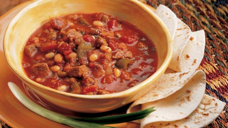 Slow-Cooker Beefy Salsa Chili