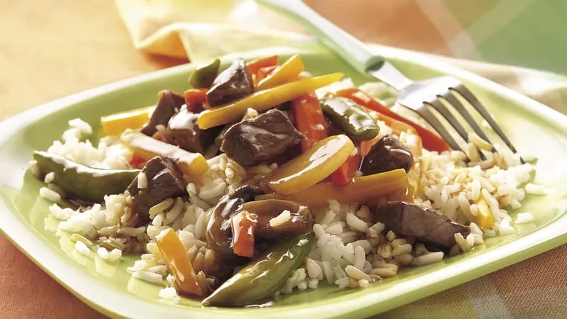Quick Beef Tips and Vegetables