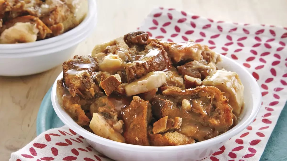 Cinnamon-Banana Bread Pudding