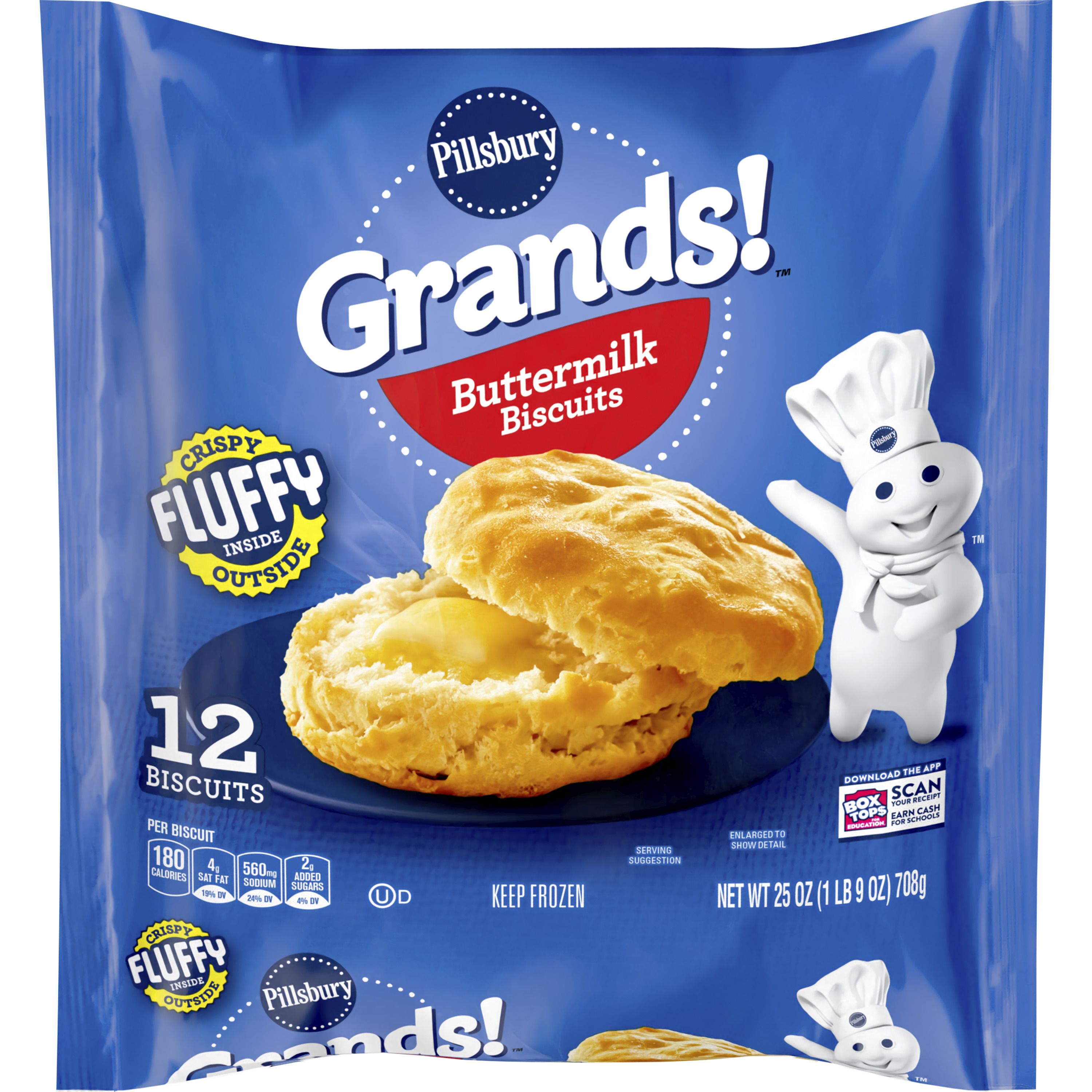 Grands!™ Buttermilk Frozen Biscuits (12 count) - Front
