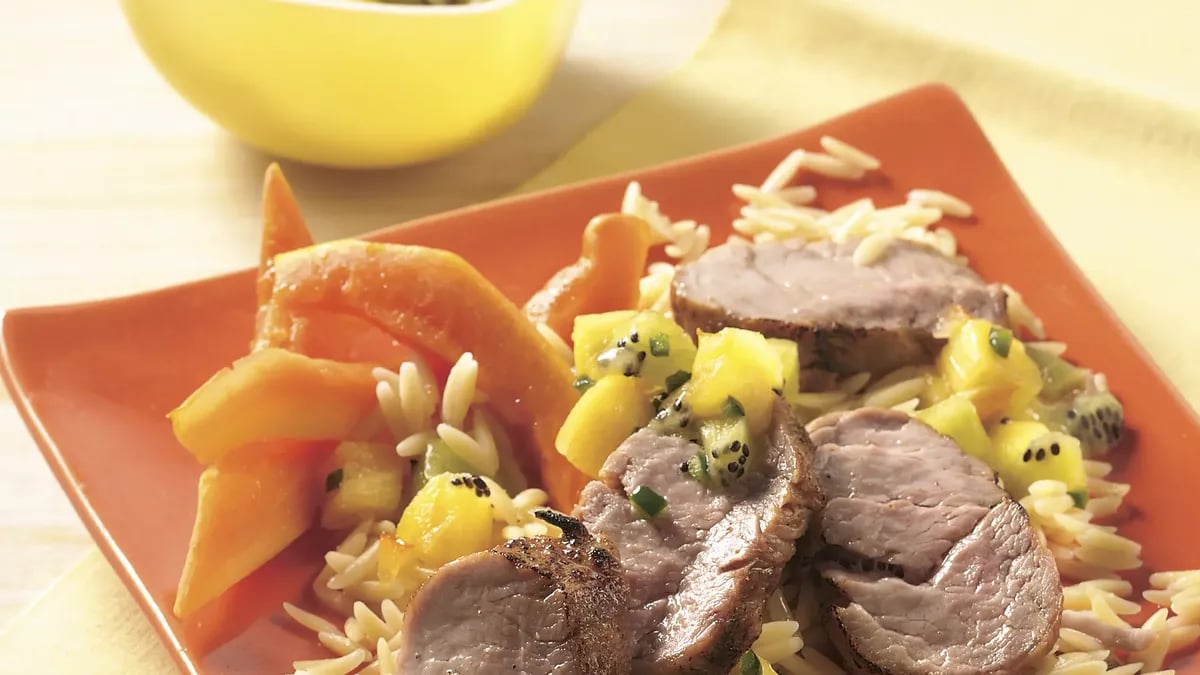 Grilled Pork Tenderloin with Pineapple Salsa