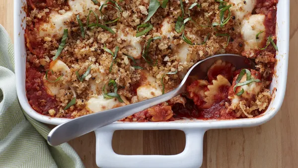 Chicken Parmesan Pasta Bake