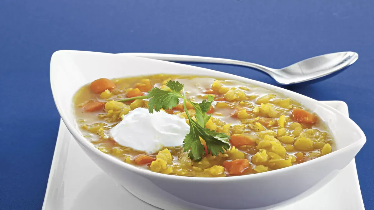 Split Pea Soup with Sour Cream