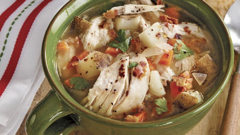 Turkey-Baked Potato Soup