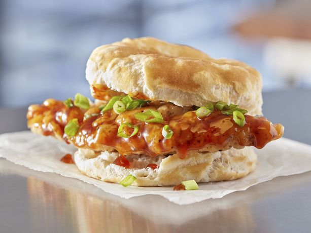 Szechwan Chicken Biscuit Sandwiches