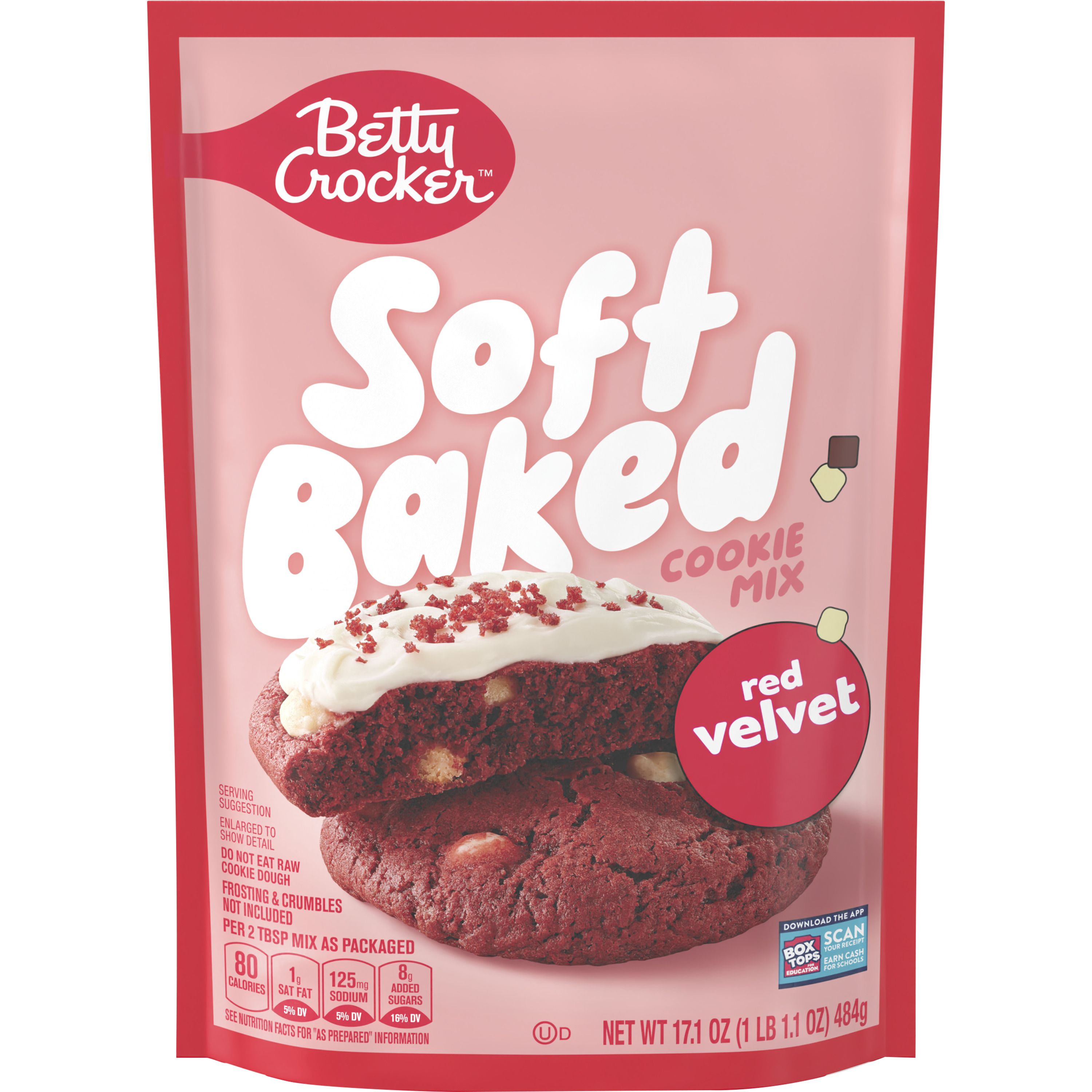 Betty Crocker™  Soft Baked Red Velvet Cookie Mix  - Front