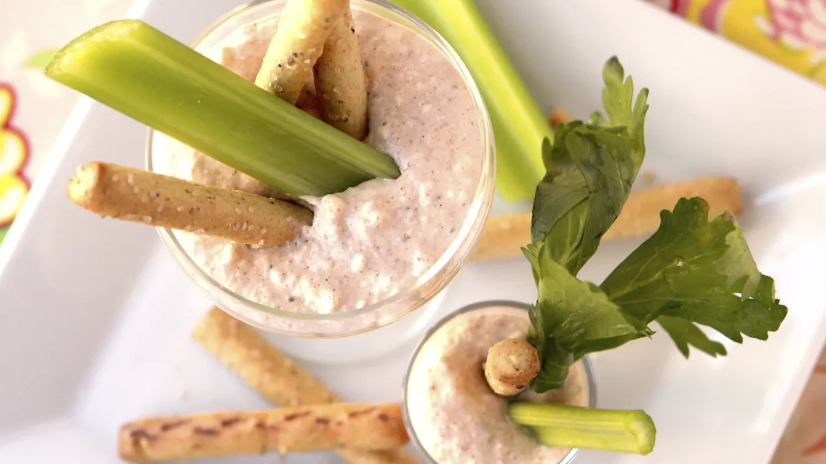 Creamy Crab Dip Shooters