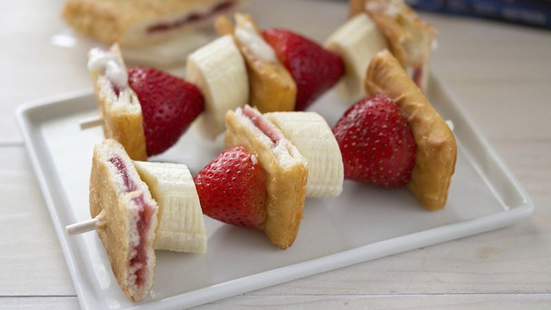 Fruit and Pastry Breakfast Kabobs