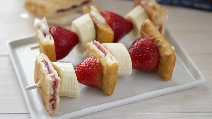 Fruit and Pastry Breakfast Kabobs