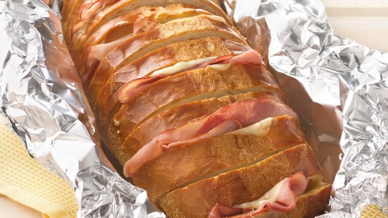 Grilled Ham and Cheese Pull-Apart Sandwich Loaf