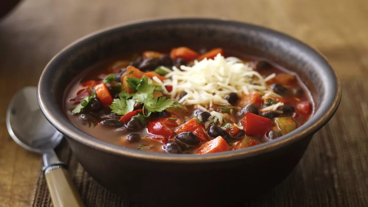 Gluten-Free Black Bean Chili with Cilantro