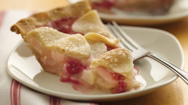 Rosy Raspberry-Pear Pie