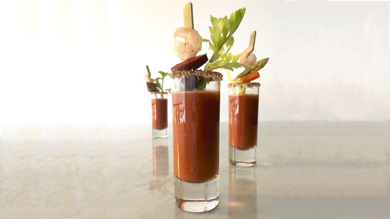 Bloody Mary Tomato Soup Shots | Muir Glen