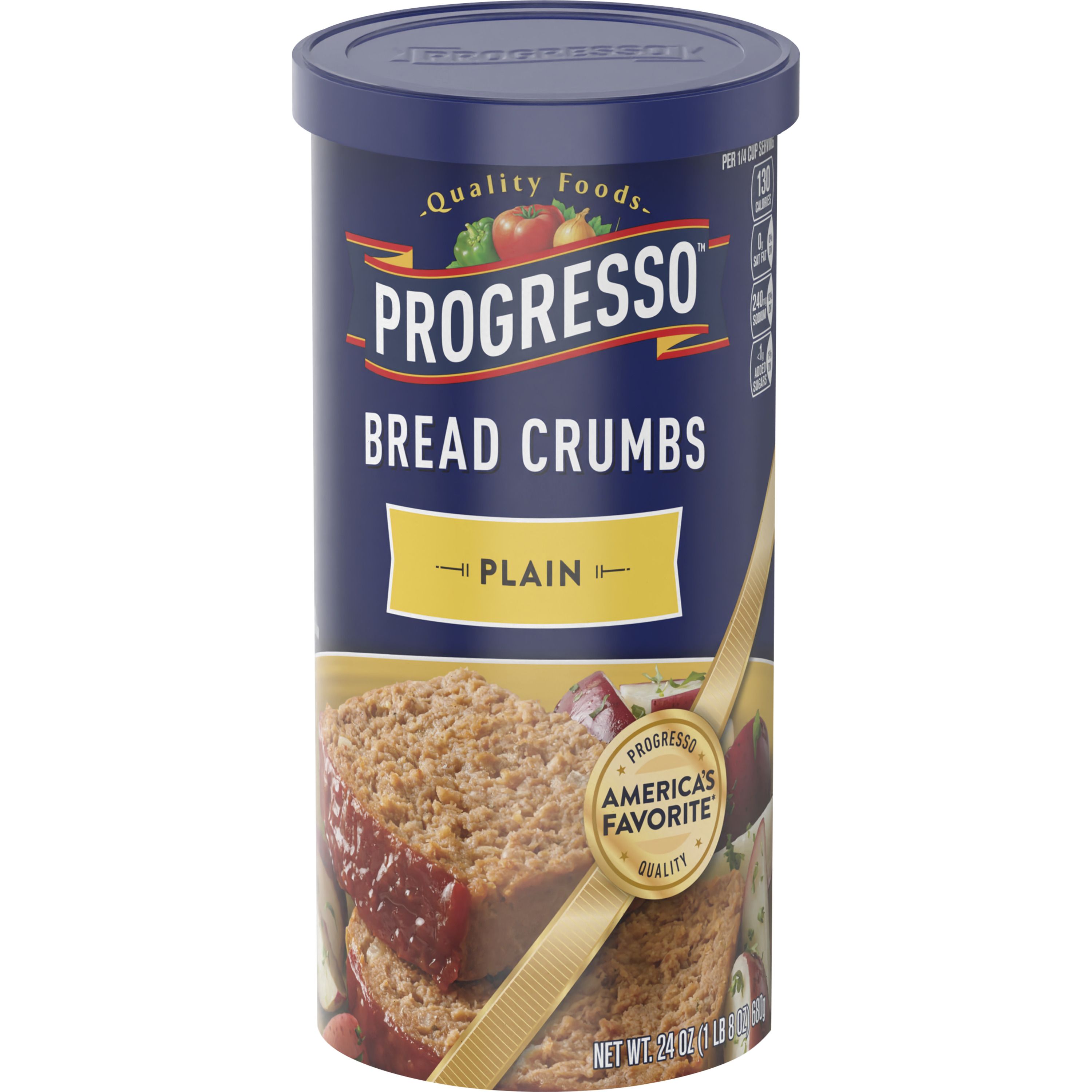 Front - 3D Progresso(TM) Bread Crumbs Plain (12 ct) 24 oz